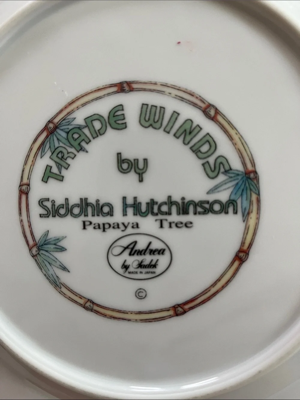 3 Tradewinds salad desert plates Siddhia Hutchinson Andrea Sadek papaya coconut